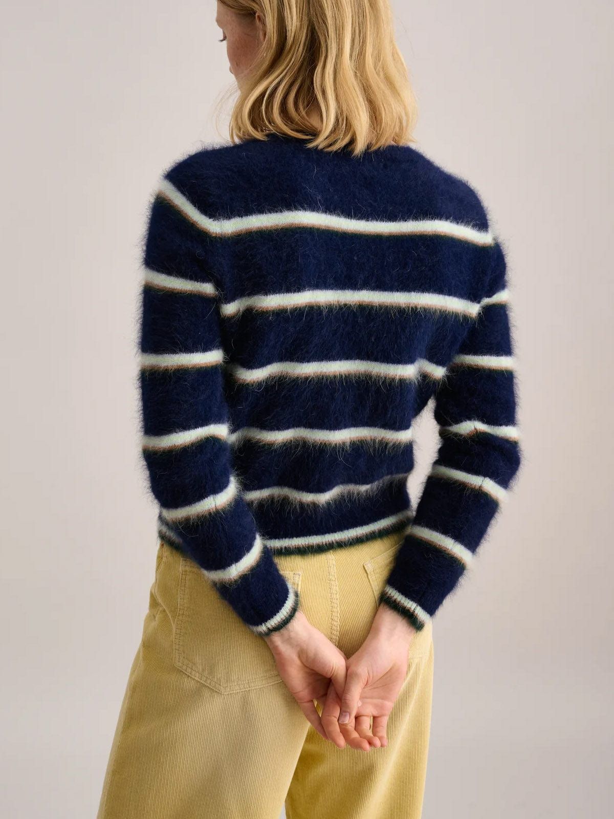 Dattor Stripe Navy Knit sold by iris product image thumbnail 4