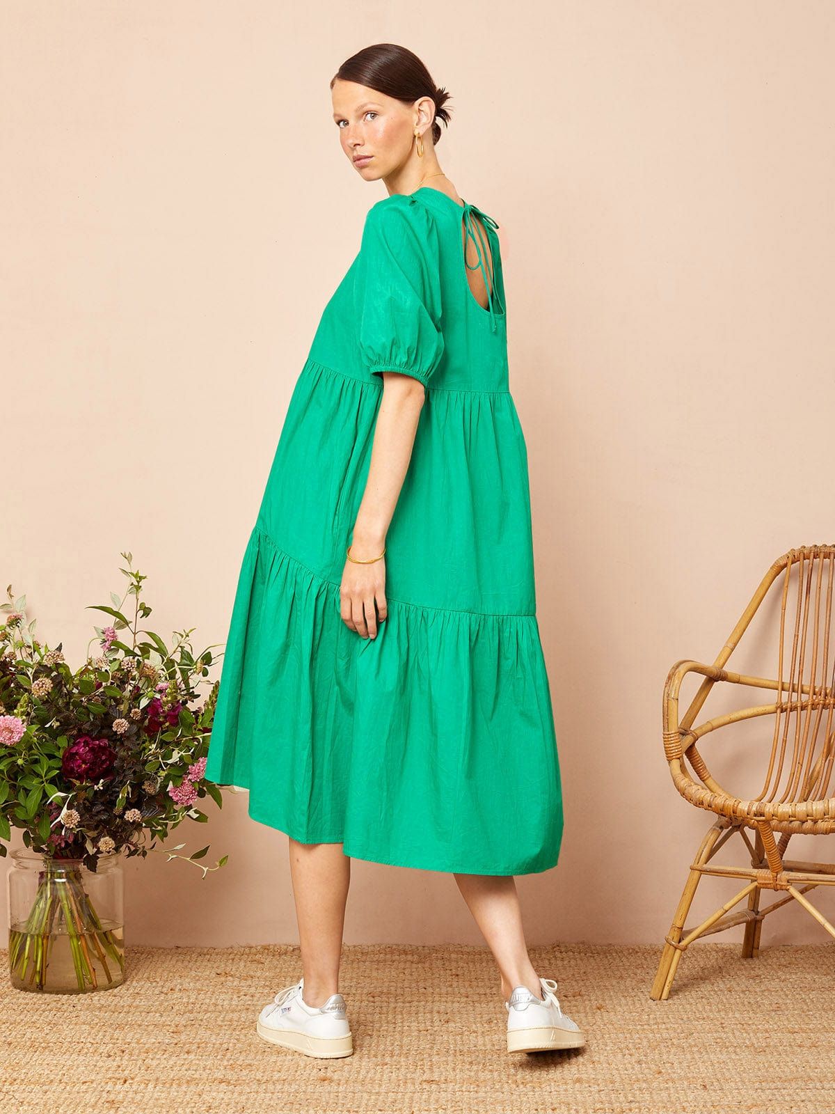 Rosie Cotton Midi Dress Green sold by iris product image thumbnail 2