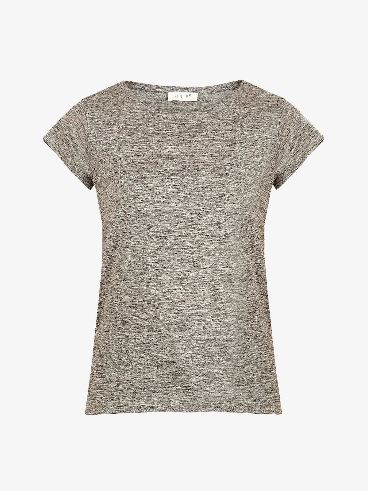 Romy Scoop Neck Linen T-Shirt sold by iris
