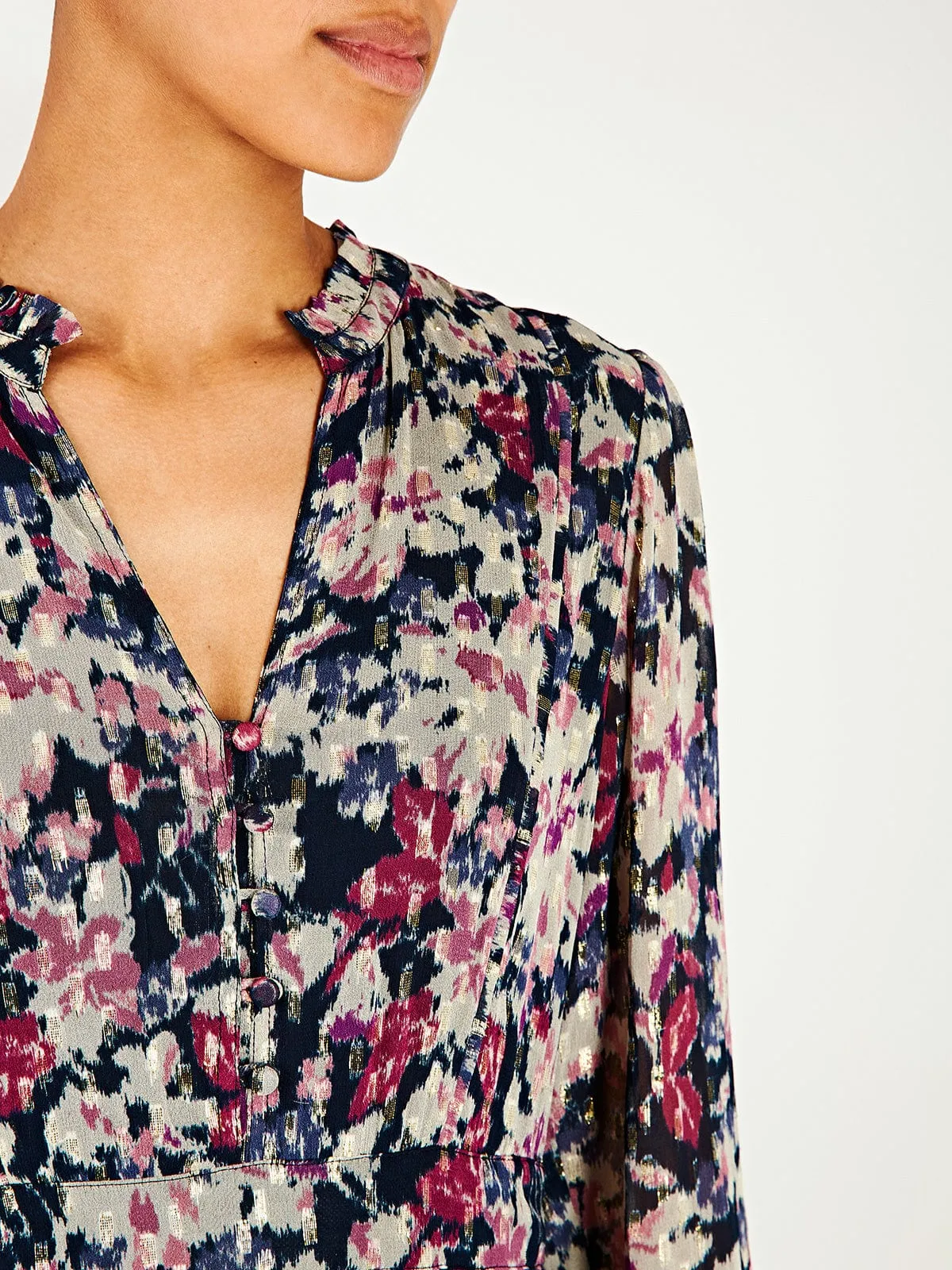 Macy Lurex Tiered Dress sold by iris product image thumbnail 4