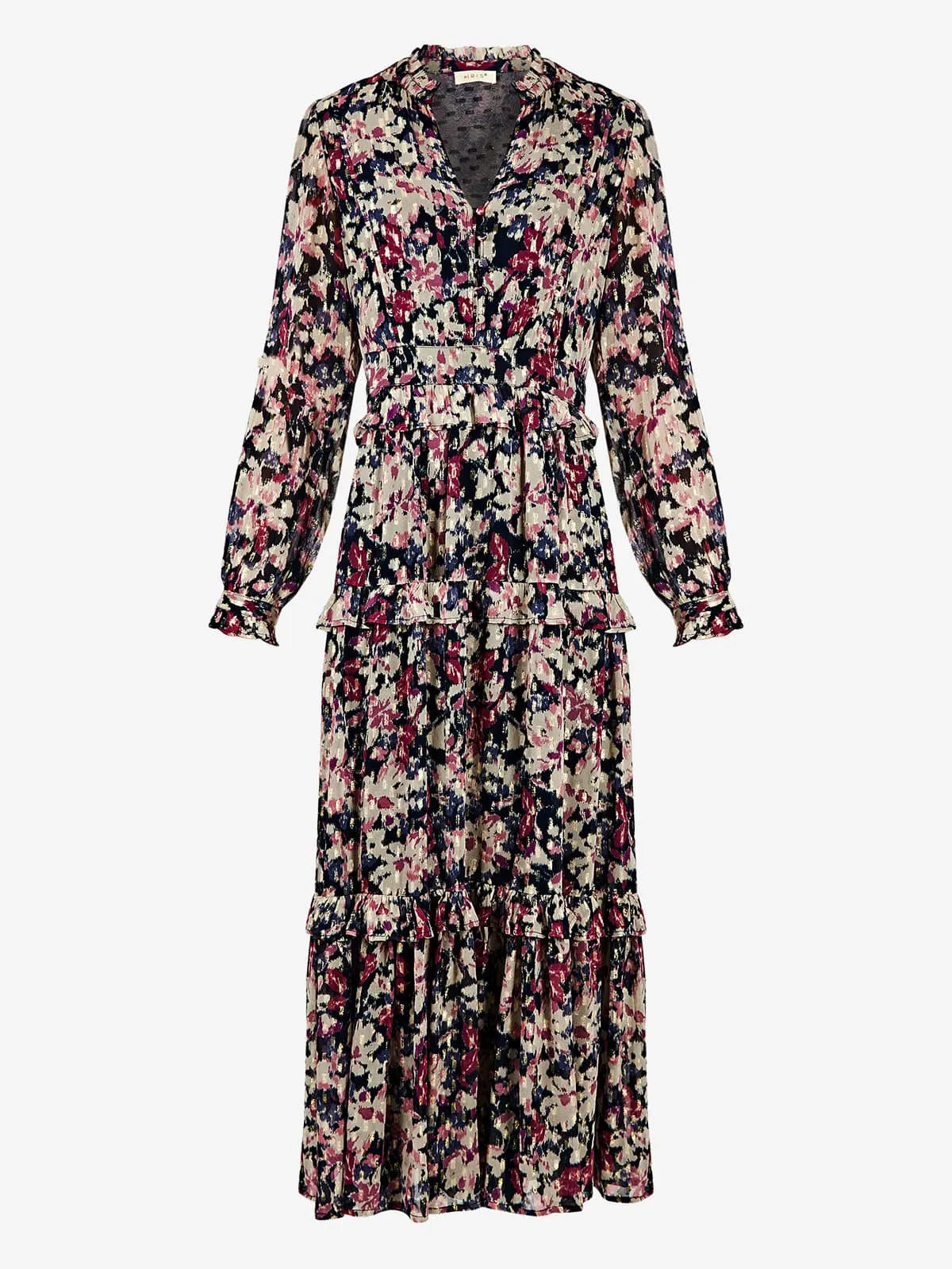 Macy Lurex Tiered Dress sold by iris