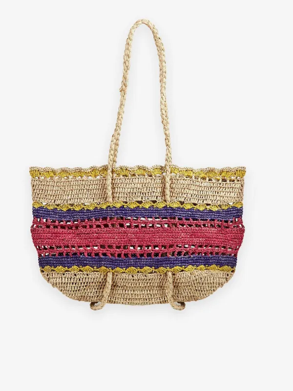 Raphael Raffia Bag Multi sold by iris