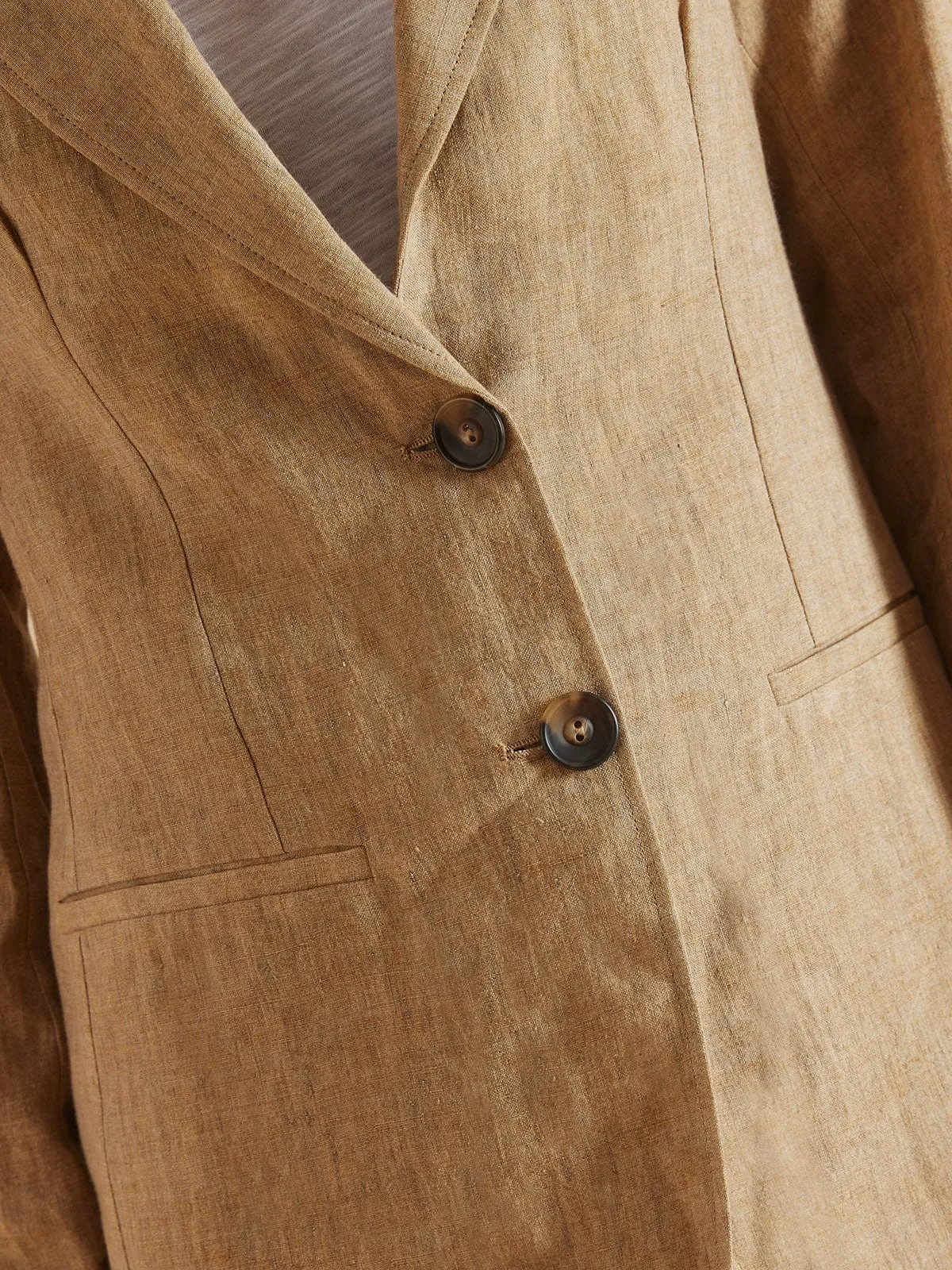 Verno Linen Jacket - Beige sold by iris product image thumbnail 3