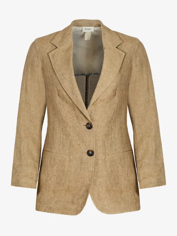 Verno Linen Jacket - Beige sold by iris