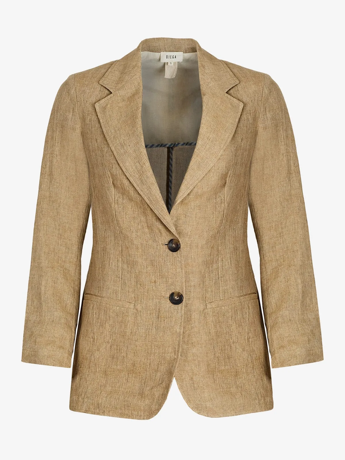 Verno Linen Jacket - Beige sold by iris
