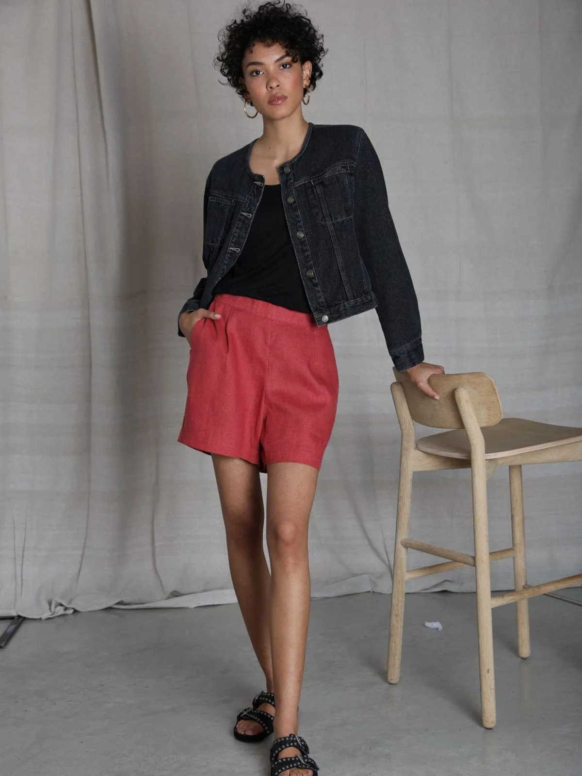 Tatum Black Denim Jacket sold by iris product image thumbnail 2