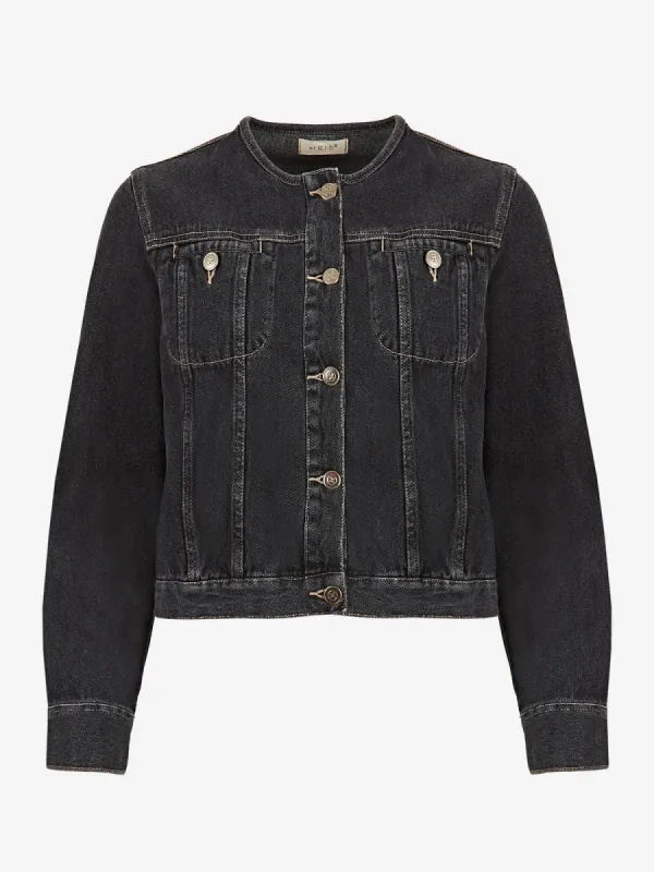 Tatum Black Denim Jacket made by iris