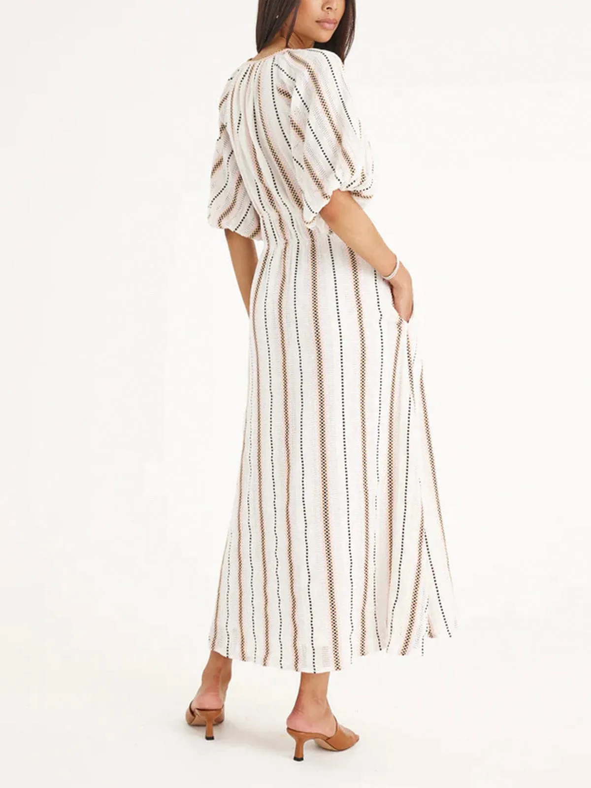 Bella Dress – White sold by iris product image thumbnail 2