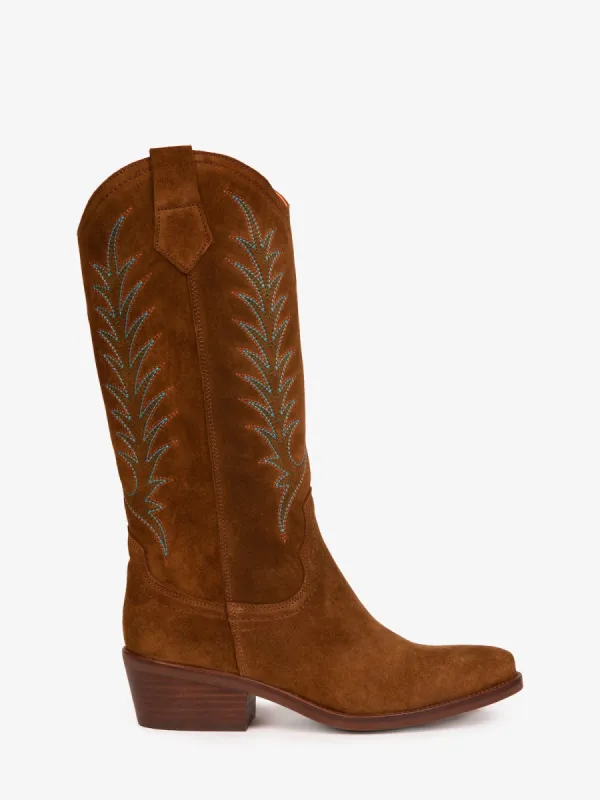 Goldie Cowboy Boots- Brown sold by iris