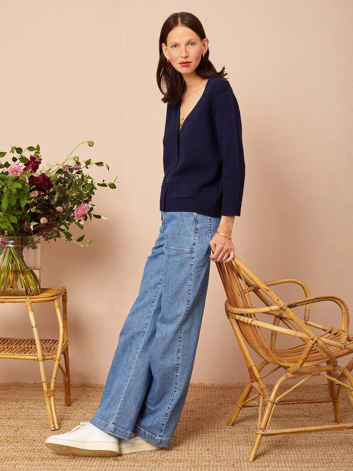 Thea Cardigan Navy sold by iris product image thumbnail 3