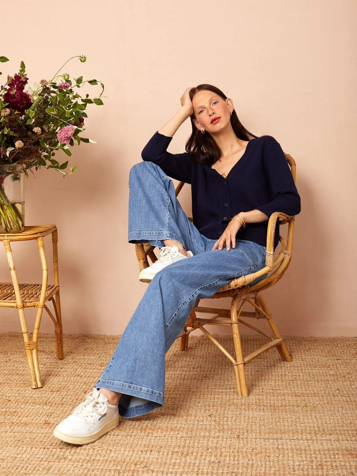 Thea Cardigan Navy sold by iris product image thumbnail 5