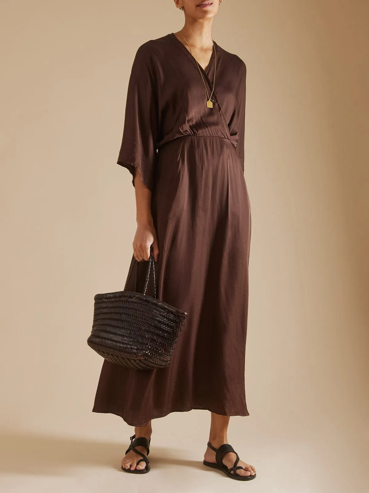 Renea Dress - Brown sold by iris product image thumbnail 5