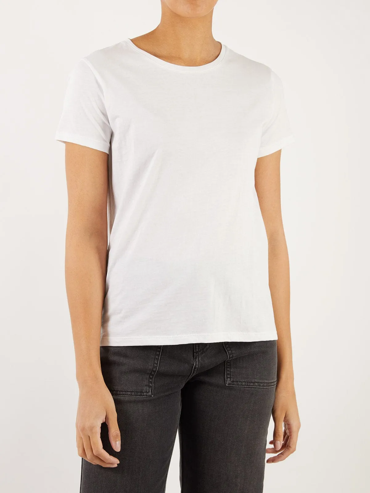Eve Pima Cotton Crew Neck White sold by iris product image thumbnail 2