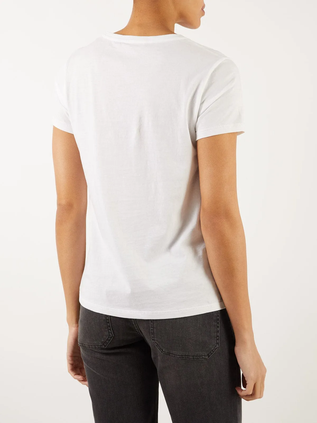 Eve Pima Cotton Crew Neck White sold by iris product image thumbnail 3