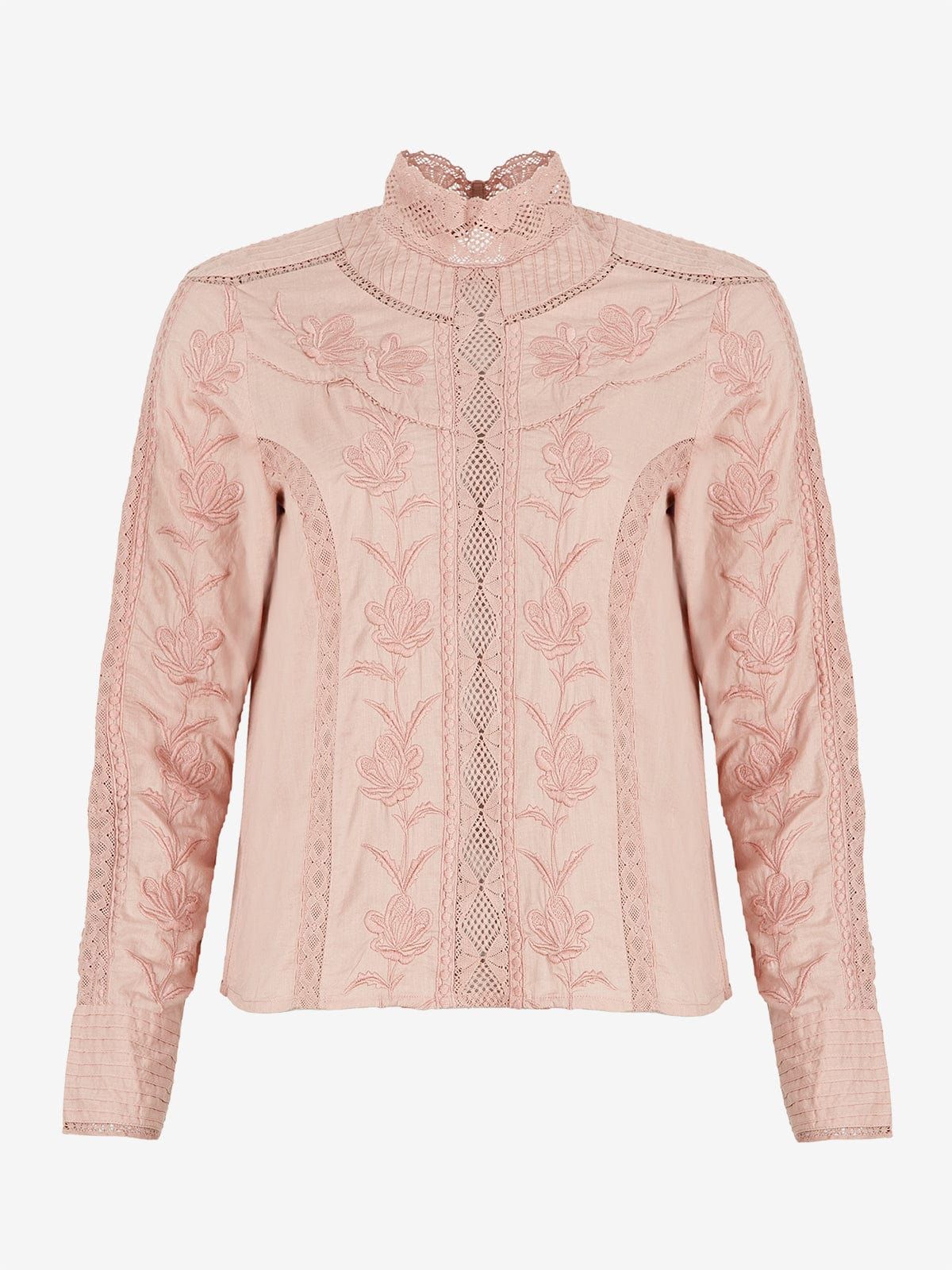 Tessy Embroidered Blouse - Blush sold by iris