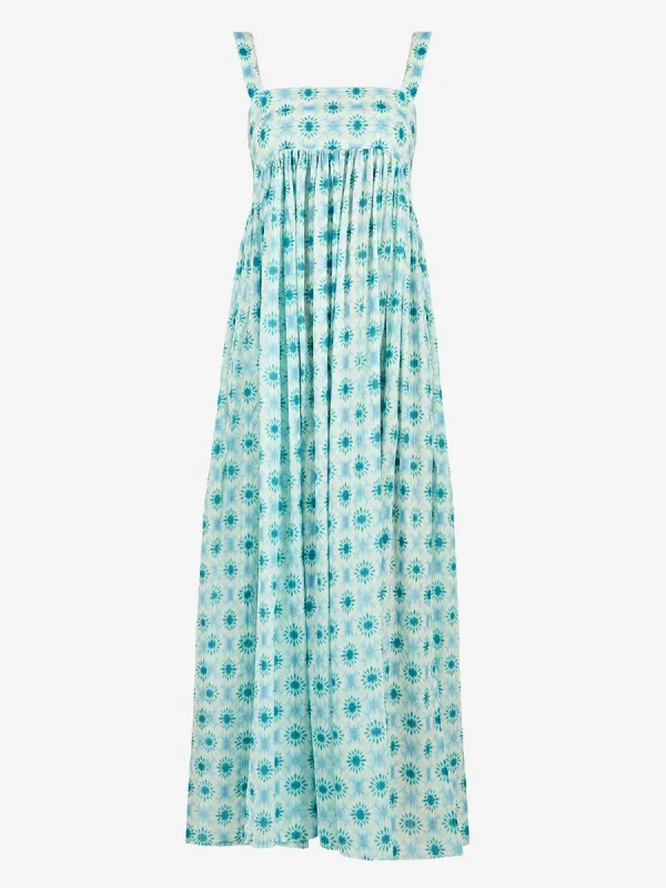 Parma Floral Tie-Dye Midi Dress sold by iris
