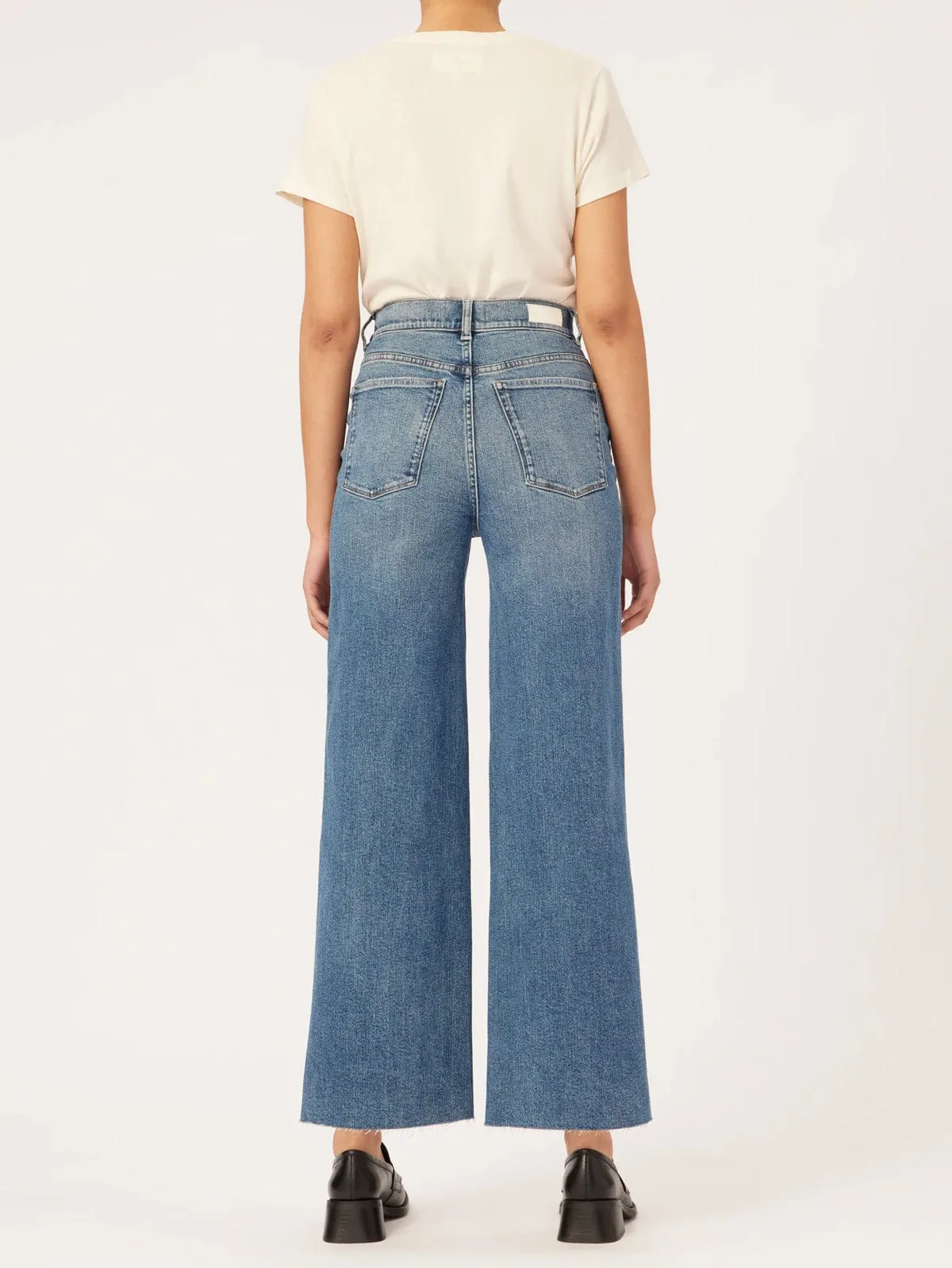 Hepburn Crop Wide Leg Jean - Denim sold by iris product image thumbnail 3