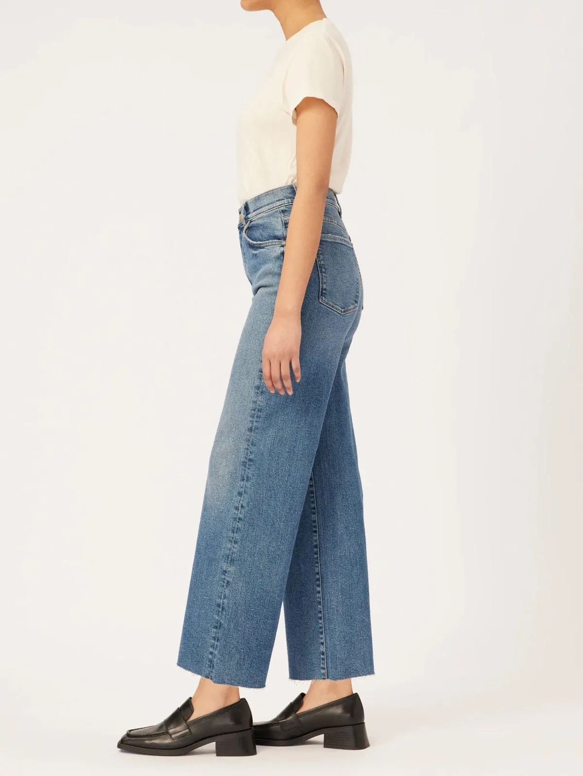 Hepburn Crop Wide Leg Jean - Denim sold by iris product image thumbnail 2