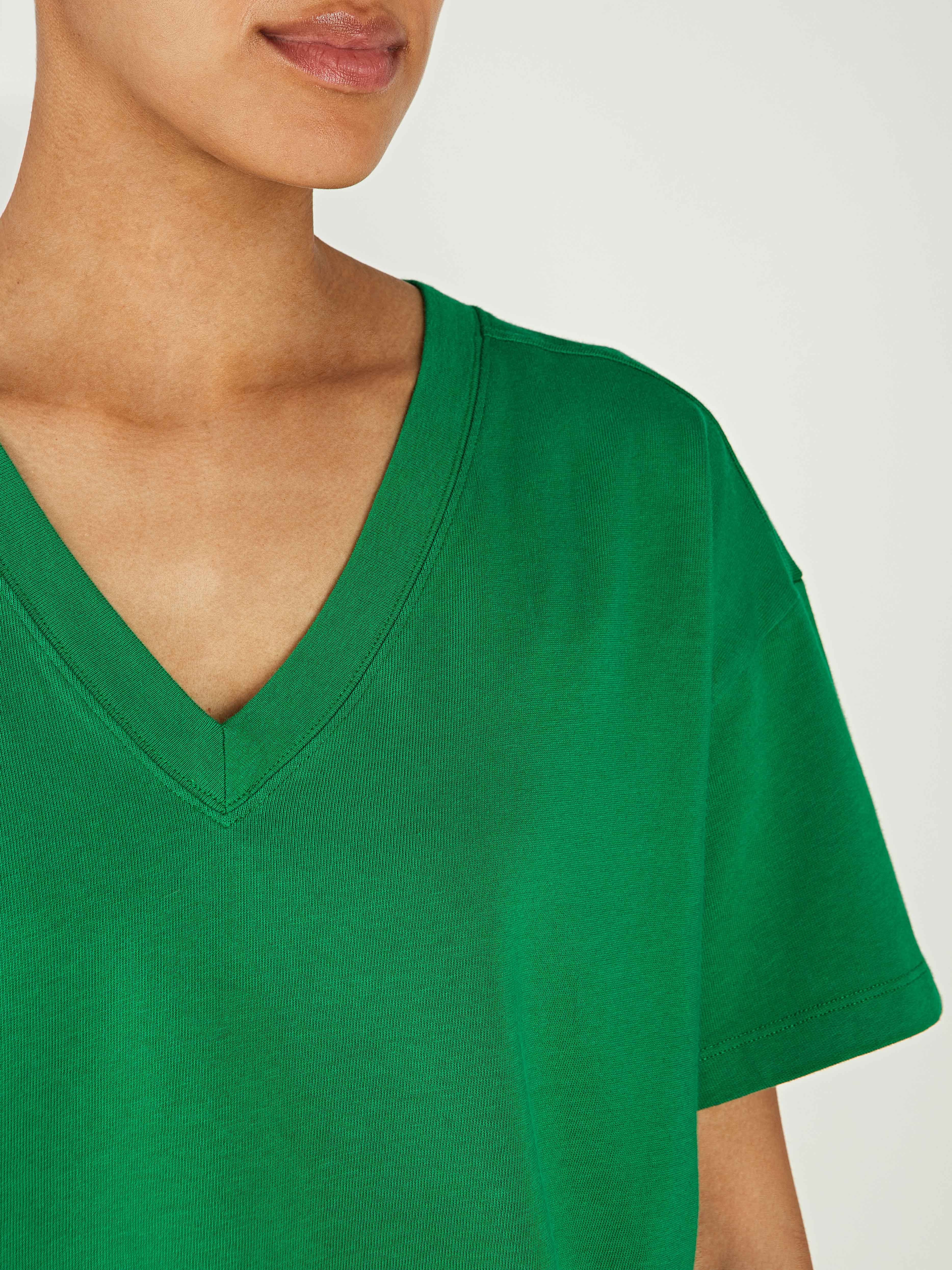 Stormi V-Neck Short Sleeve Cotton T-Shirt sold by iris product image thumbnail 4