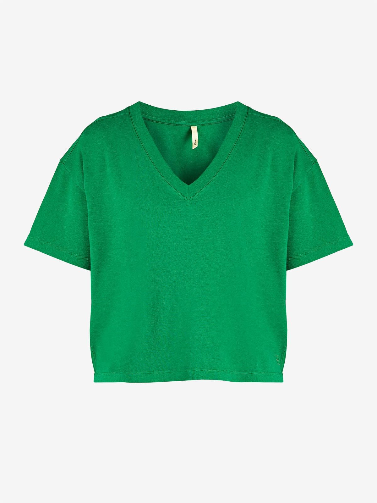 Stormi V-Neck Short Sleeve Cotton T-Shirt sold by iris