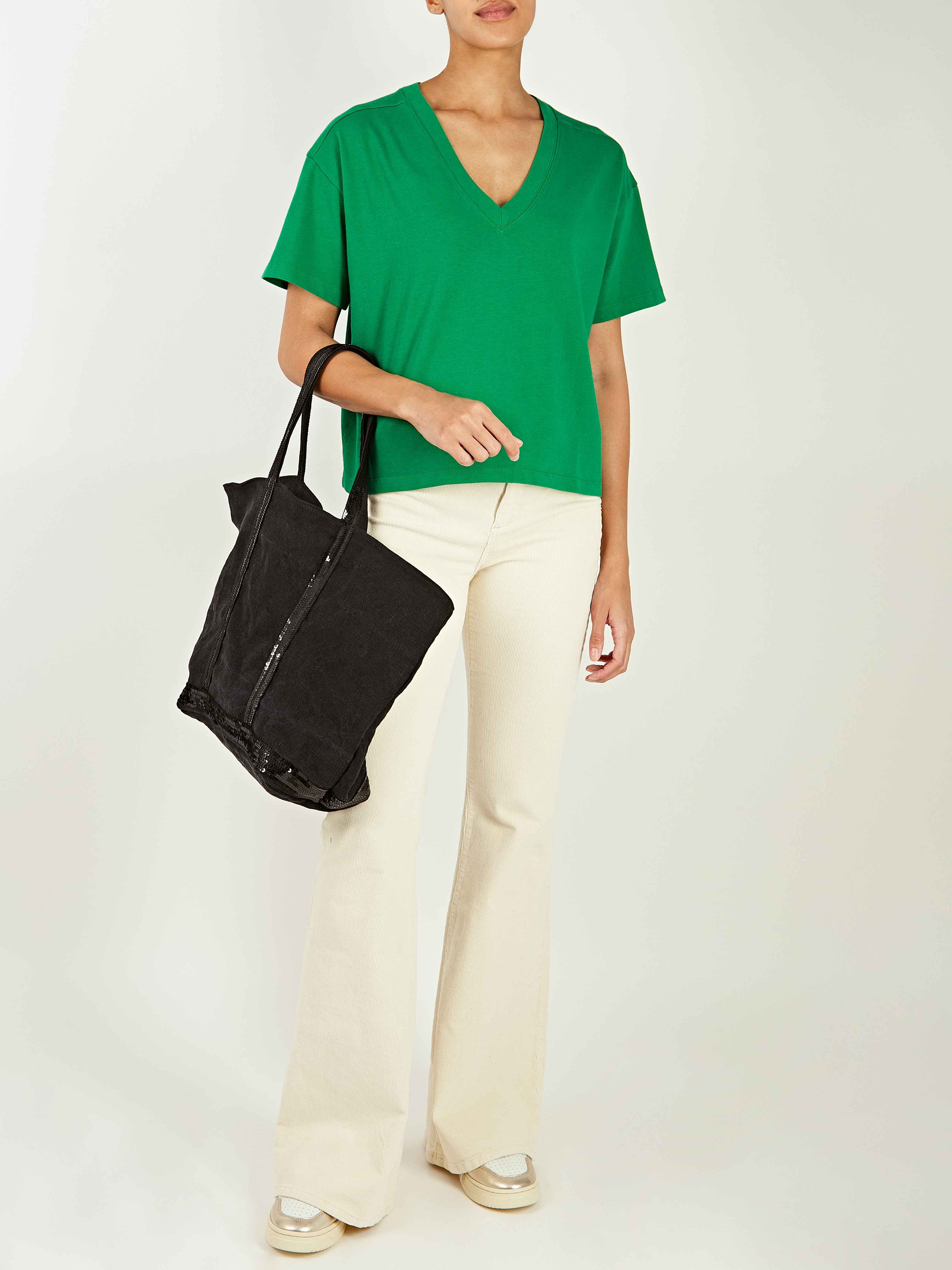 Stormi V-Neck Short Sleeve Cotton T-Shirt sold by iris product image thumbnail 5