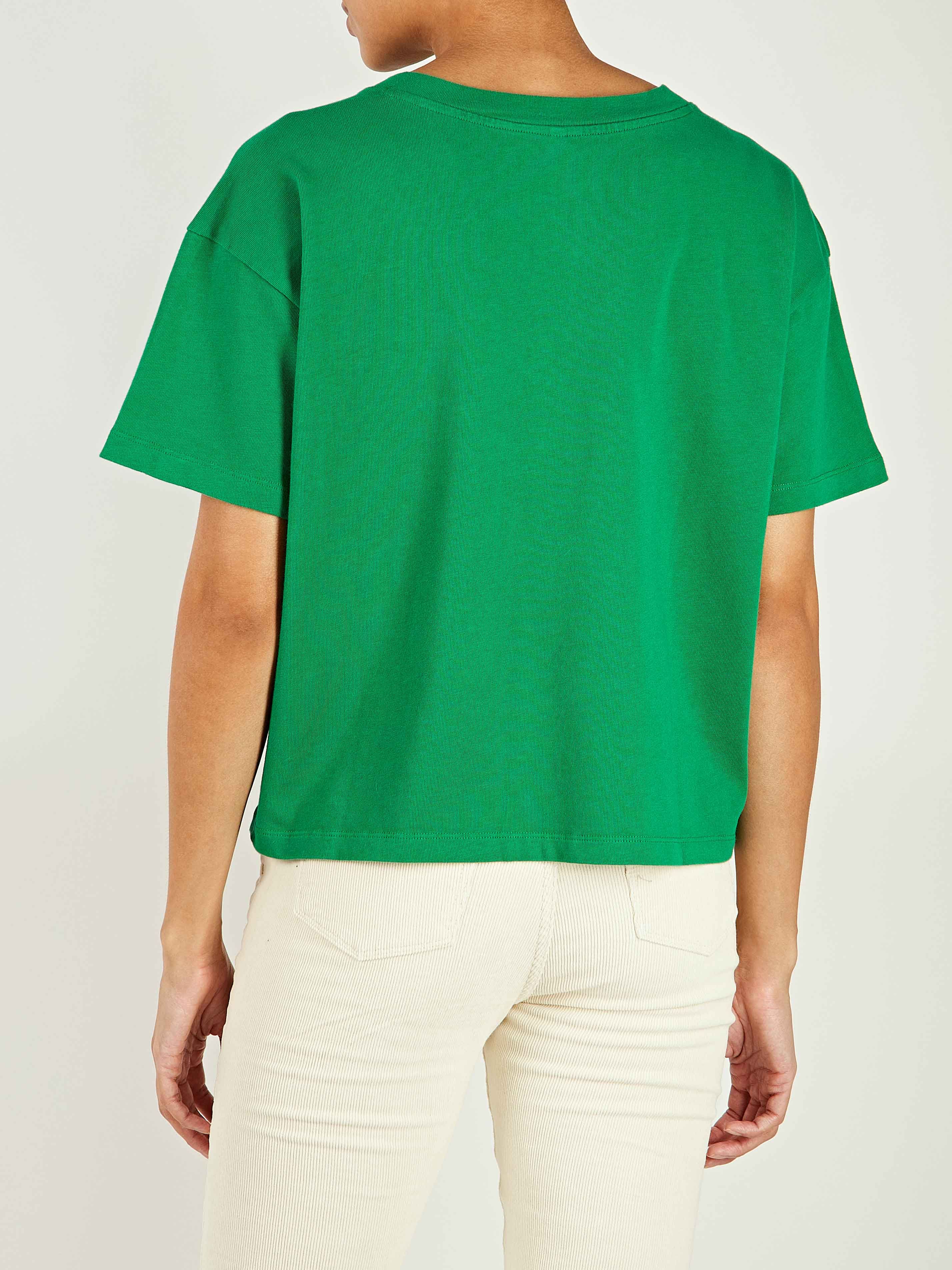 Stormi V-Neck Short Sleeve Cotton T-Shirt sold by iris product image thumbnail 3