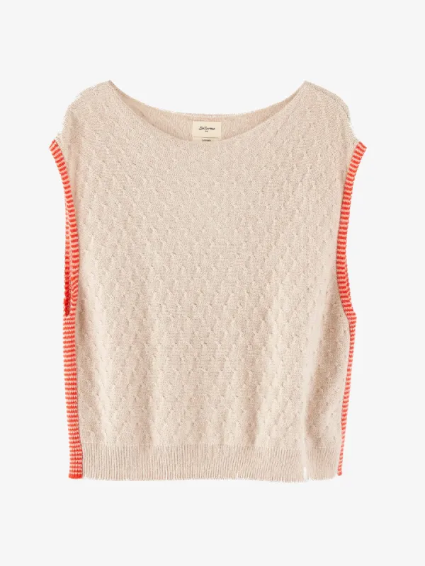 Diow Knit Vest – Cream made by iris