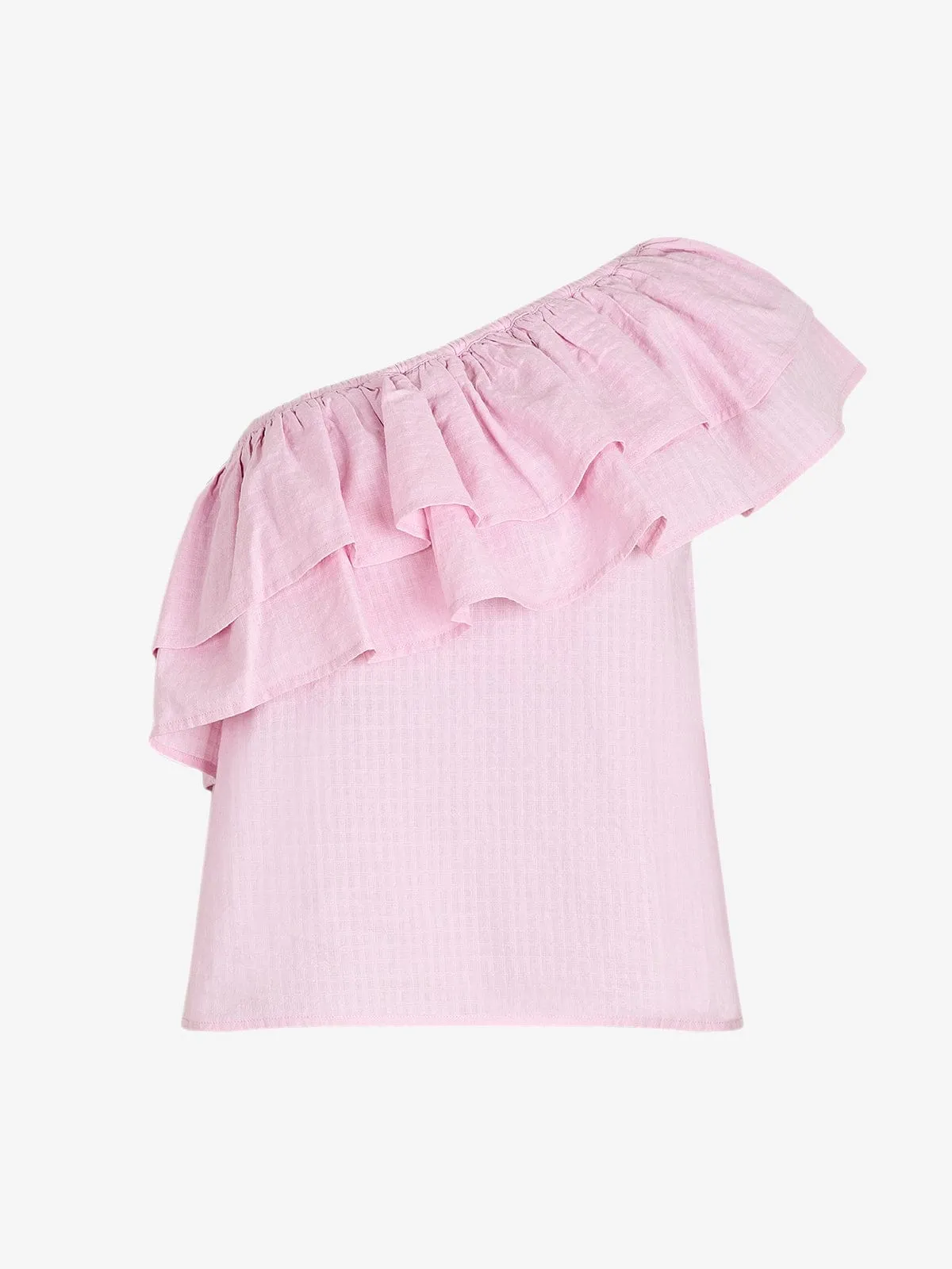 Timeo Off Shoulder Top - Pink sold by iris