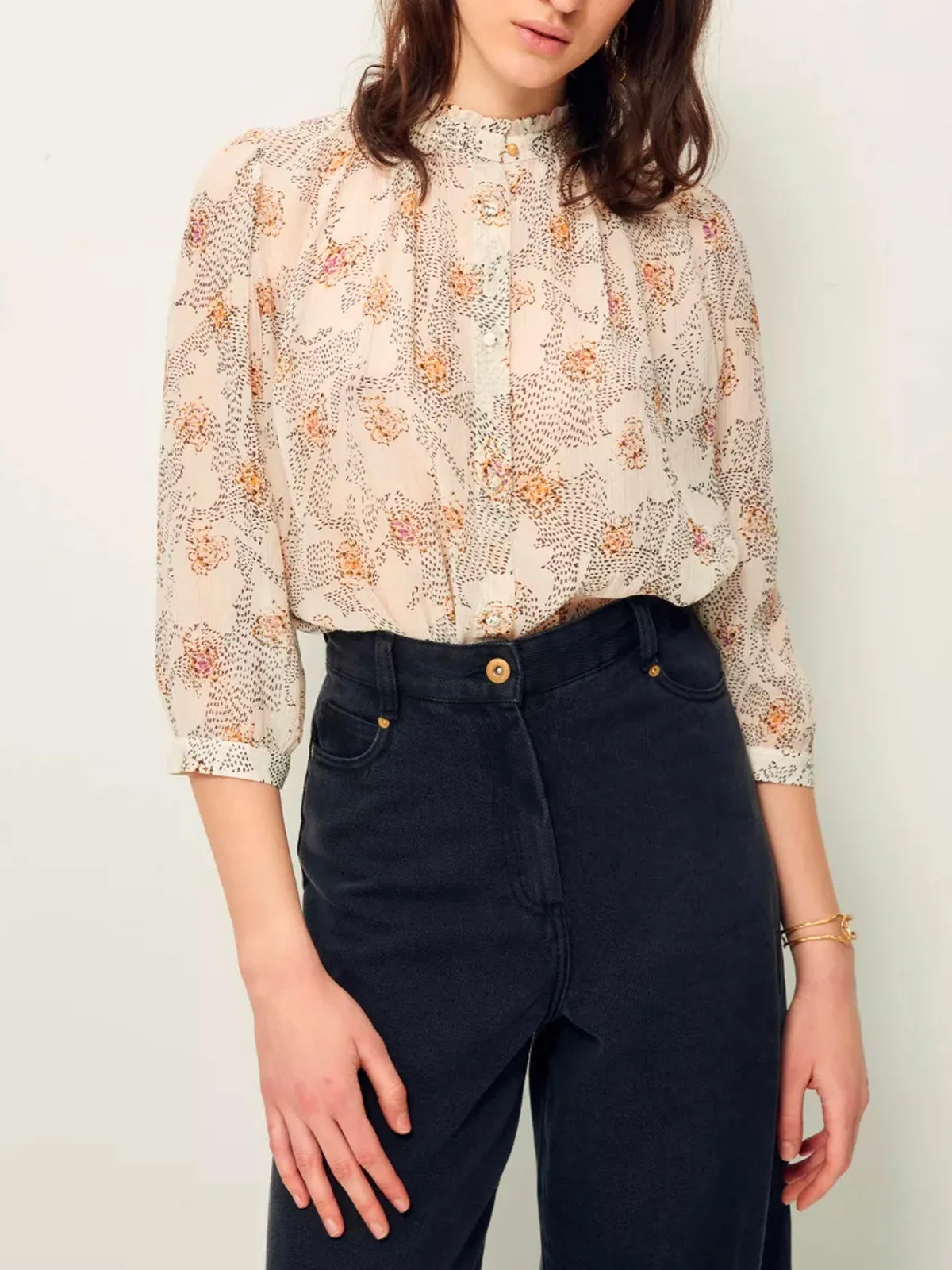 Lylee Shirt – Cream sold by iris product image thumbnail 2