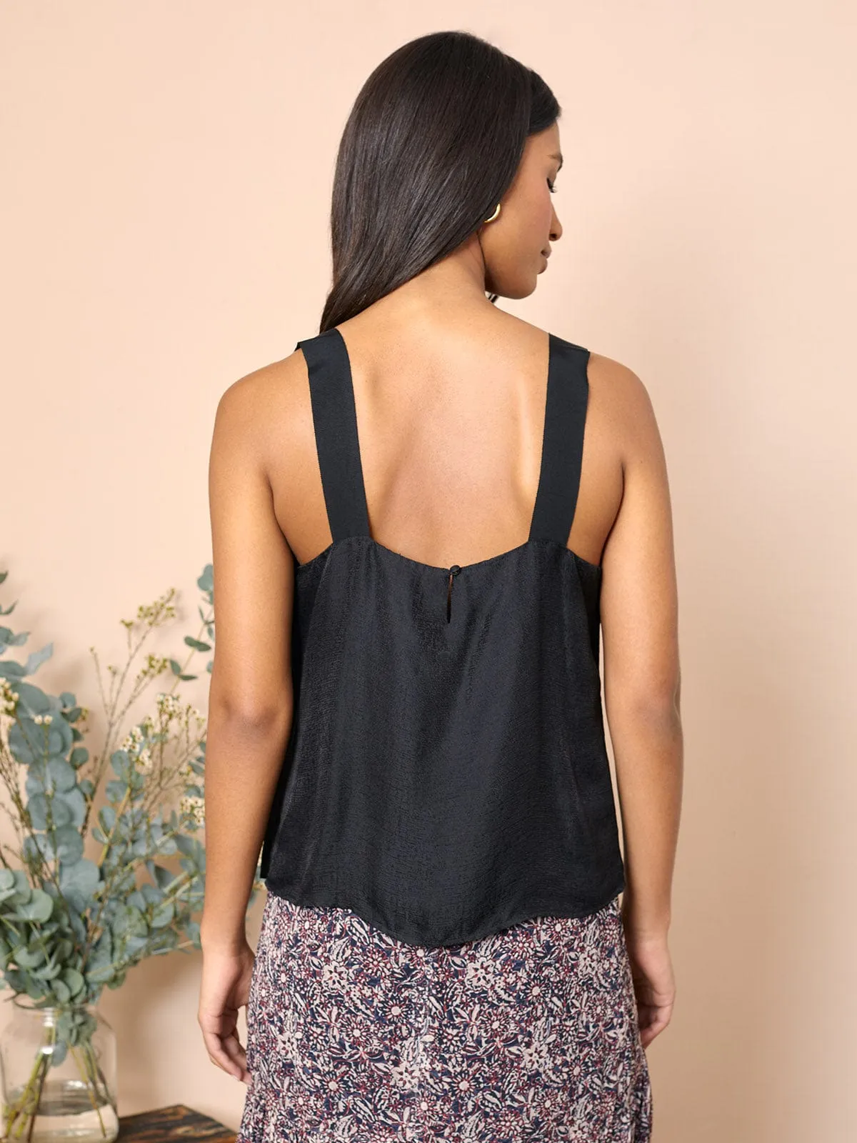 Opal Silk Cami- Black sold by iris product image thumbnail 2