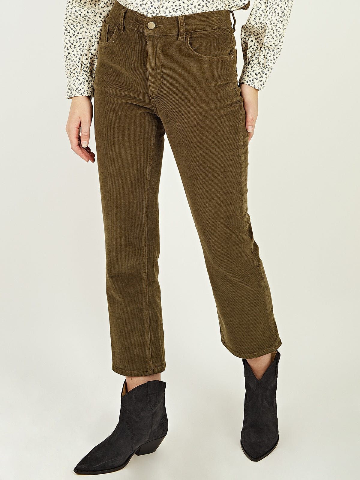 Patti Straight High-Rise Corduroy Ankle Jeans sold by iris product image thumbnail 3