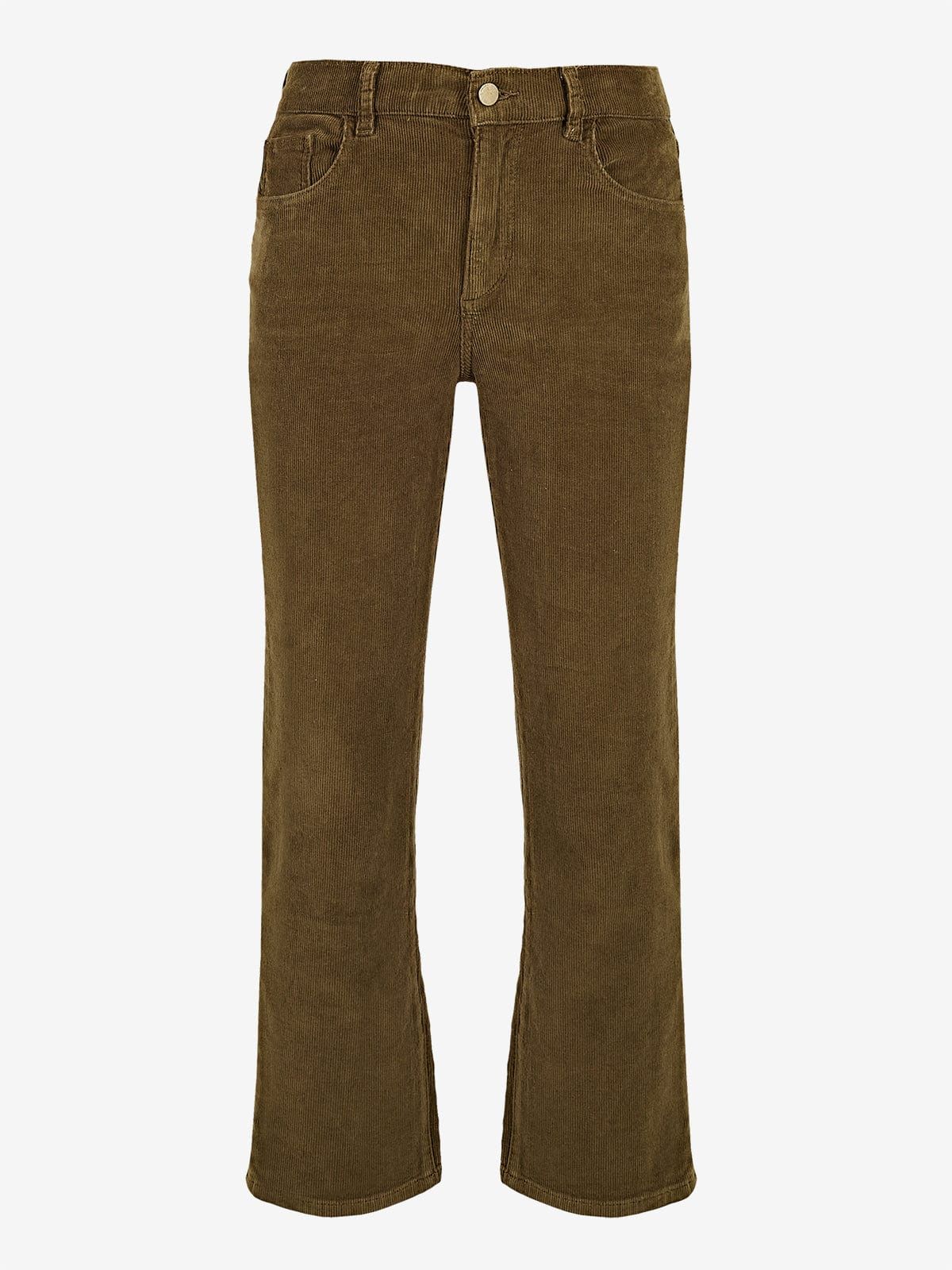 Patti Straight High-Rise Corduroy Ankle Jeans sold by iris