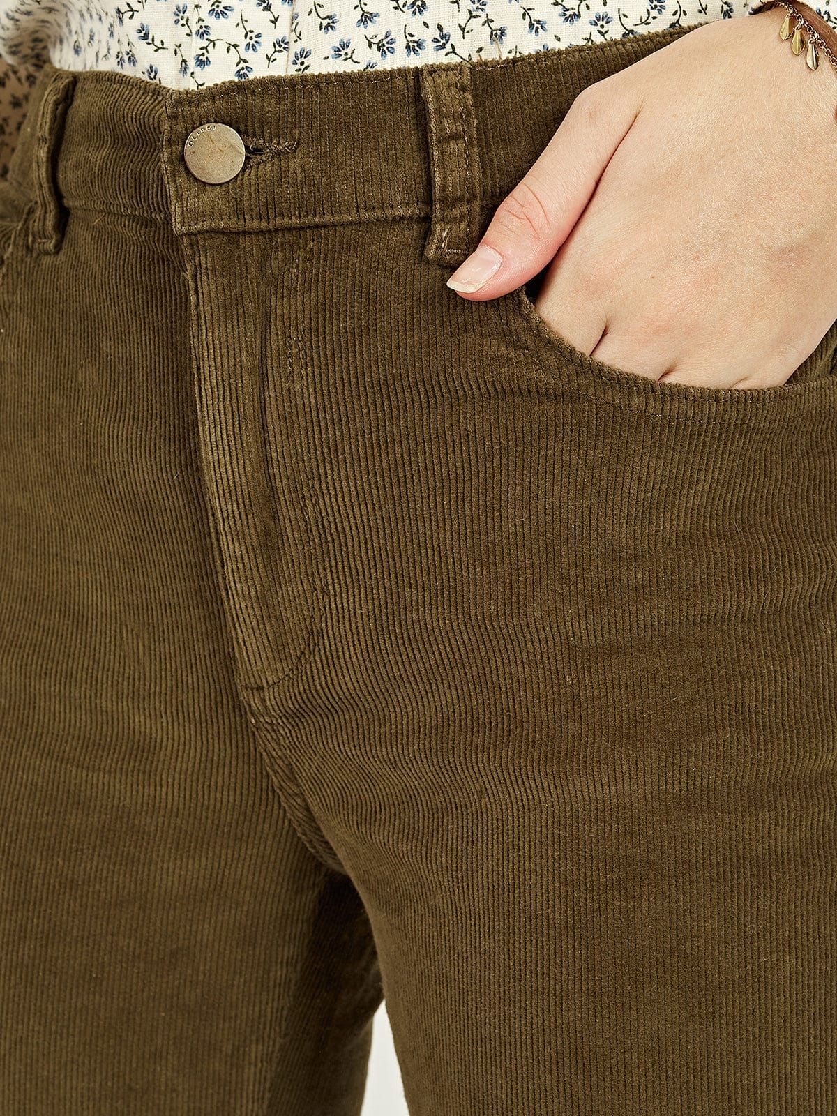 Patti Straight High-Rise Corduroy Ankle Jeans sold by iris product image thumbnail 5