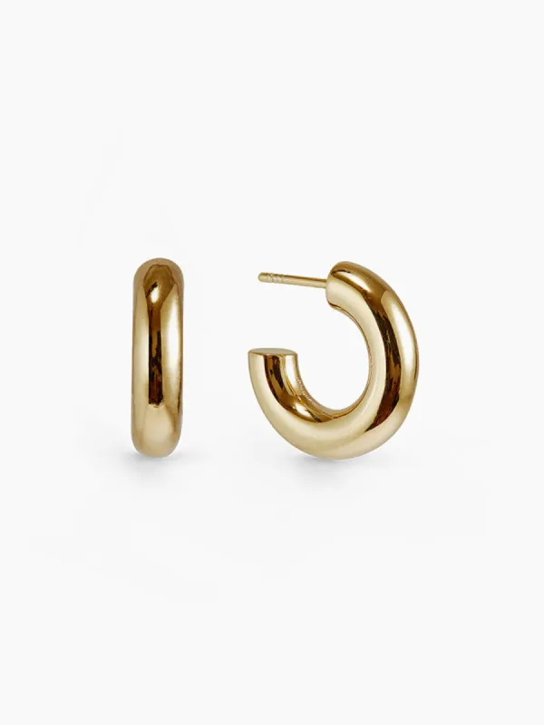 Mini Chunky Hoops - Gold made by iris