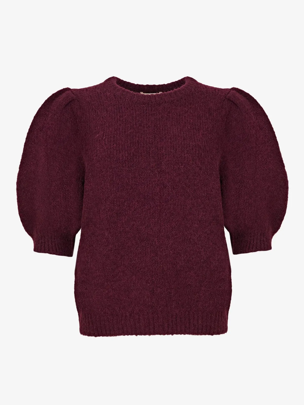 Mina Merlot Puff Sleeve Jumper sold by iris