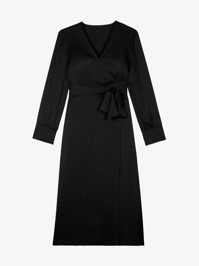 Iris Satin Dress – Black sold by iris