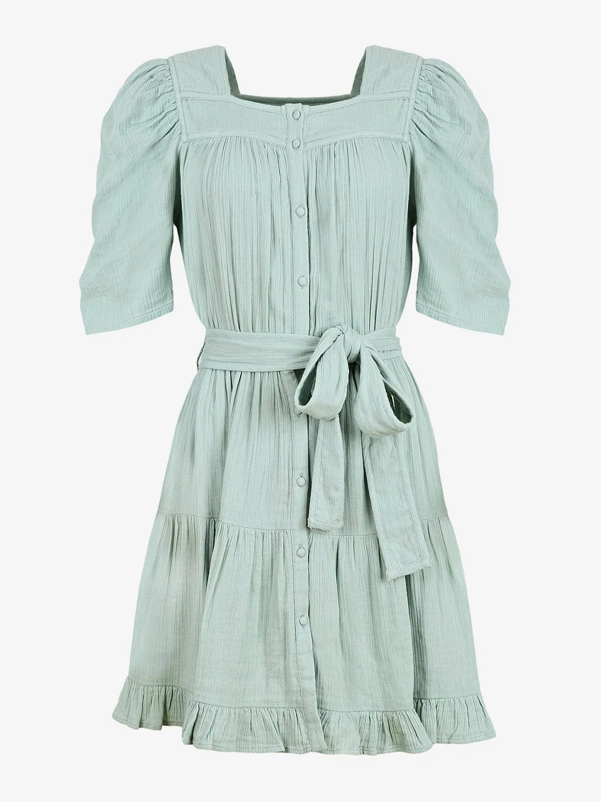 Noelle Cotton Gauze Dress - Mint sold by iris product image thumbnail 4