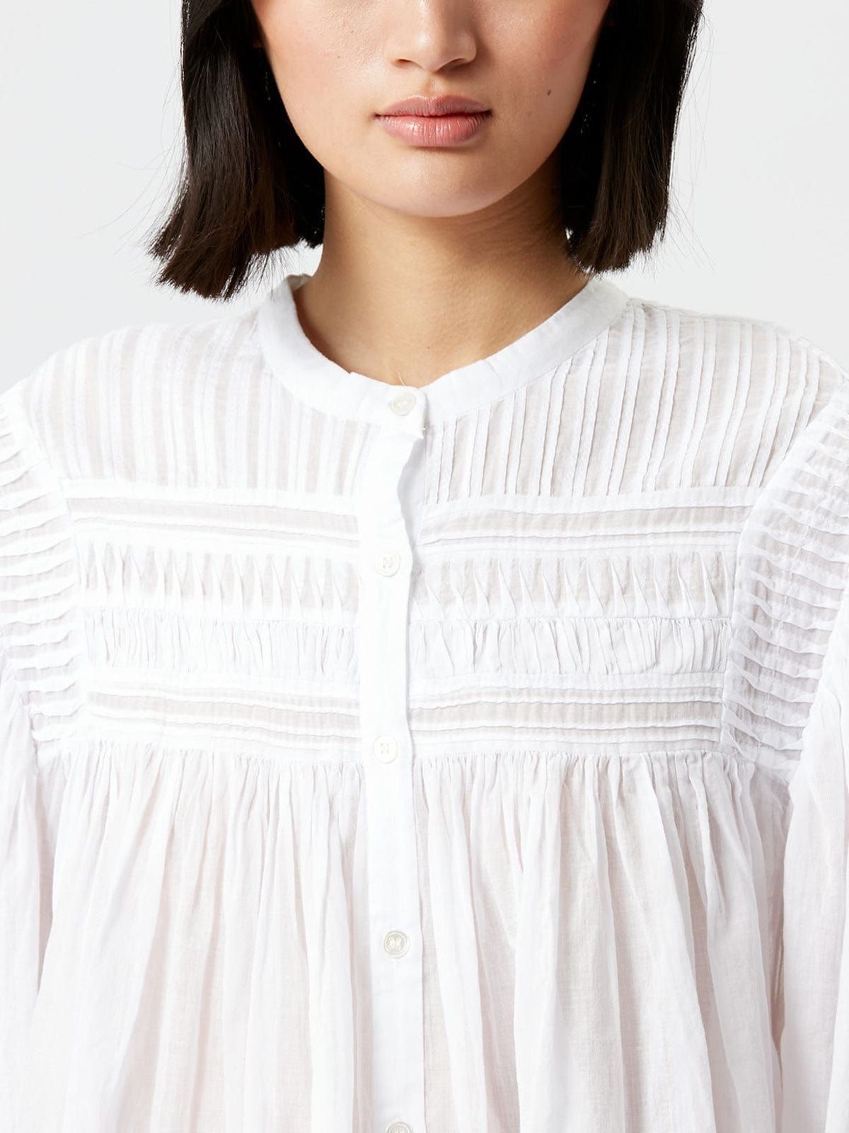 Plalia Cotton Voile Top- Ecru sold by iris product image thumbnail 4