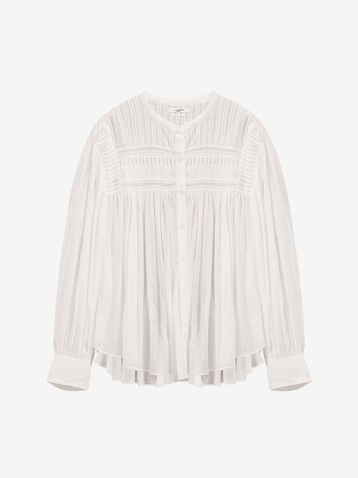 Plalia Cotton Voile Top- Ecru sold by iris