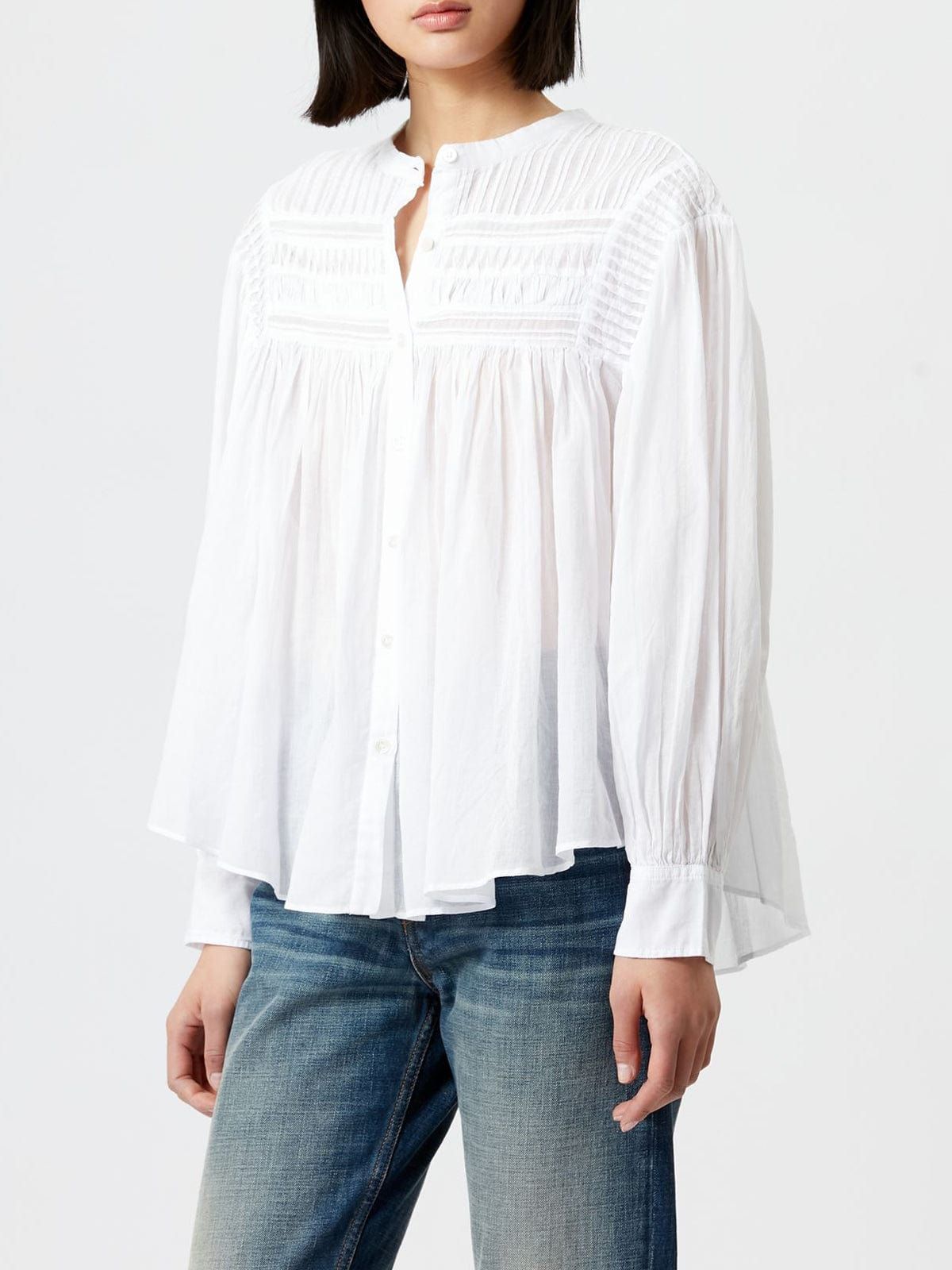 Plalia Cotton Voile Top- Ecru sold by iris product image thumbnail 2