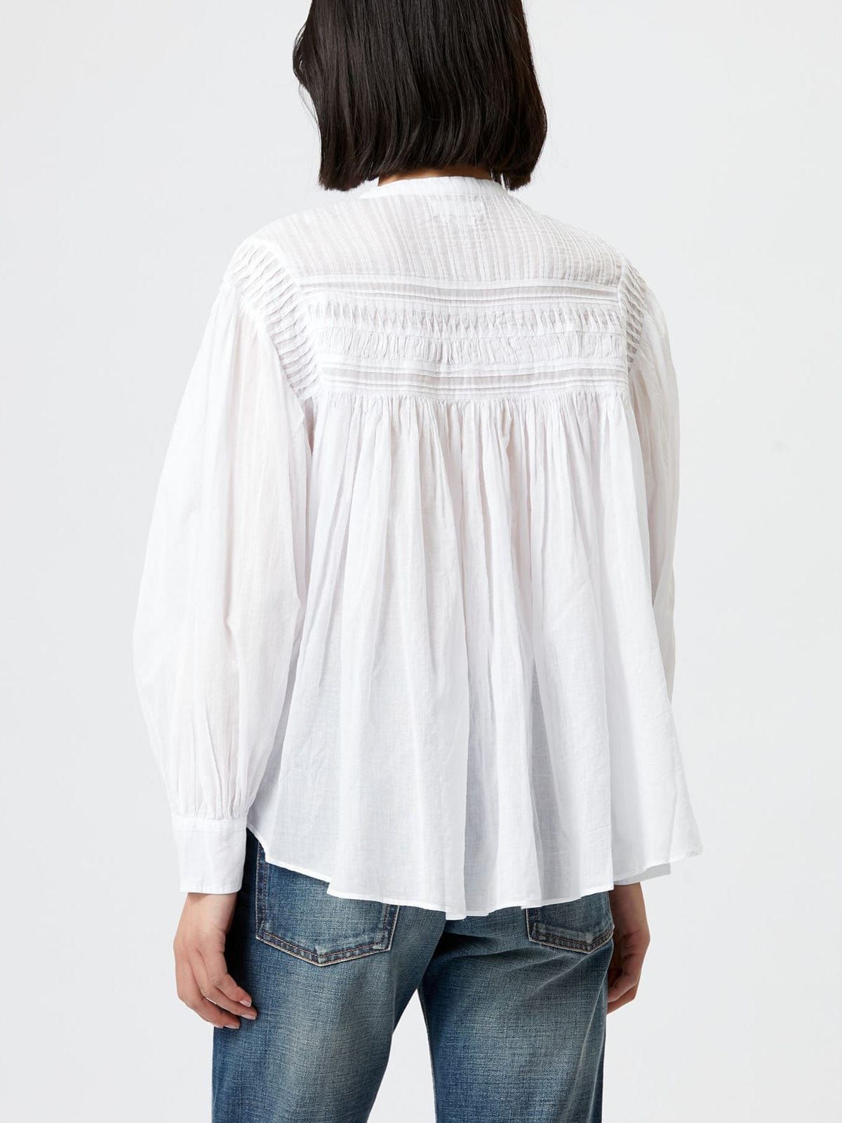 Plalia Cotton Voile Top- Ecru sold by iris product image thumbnail 3