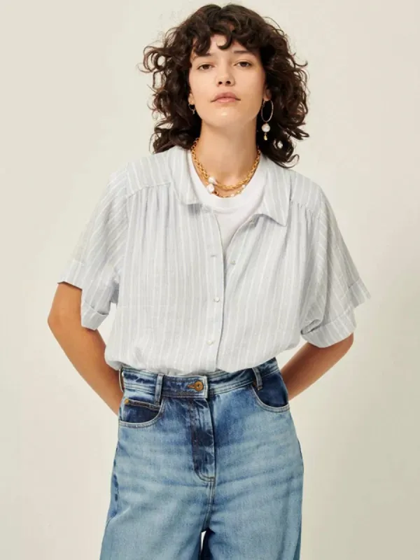 Donapinta Blouse- Stripe made by iris