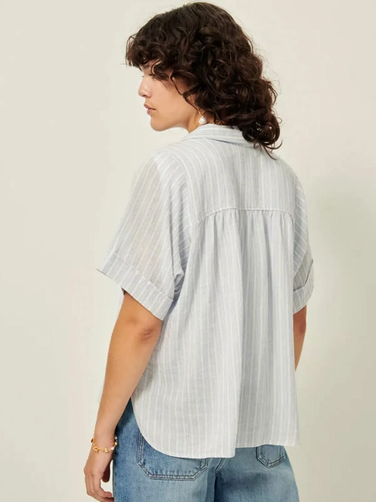 Donapinta Blouse- Stripe sold by iris product image thumbnail 2