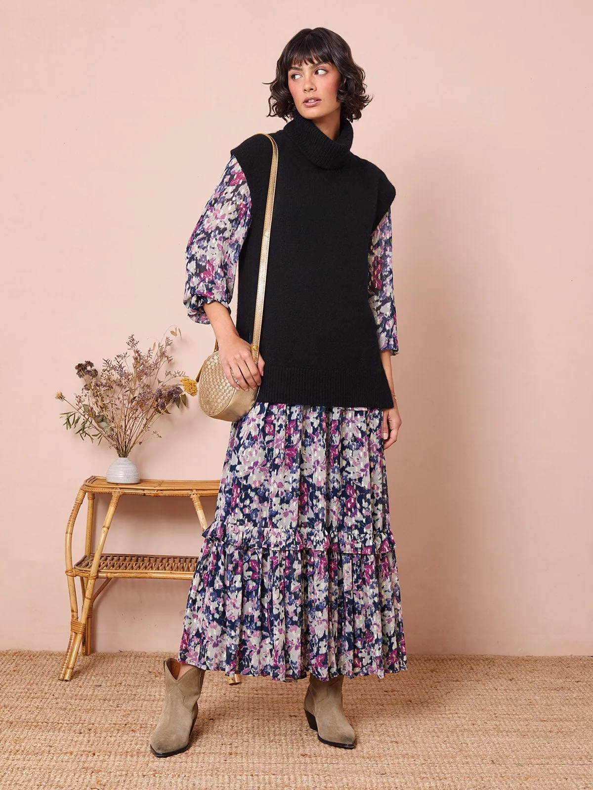 Ulla Roll Neck Vest- Black sold by iris product image thumbnail 4