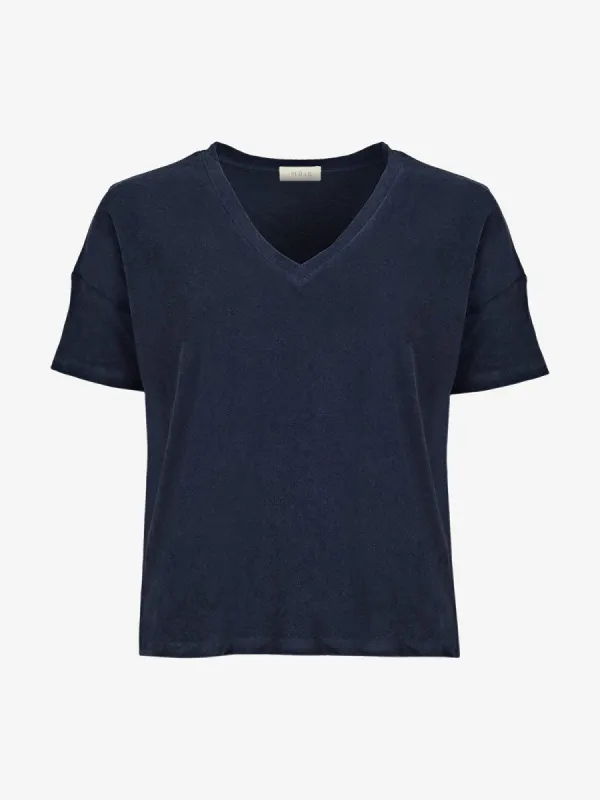 Terry Towelling Top - Navy made by iris