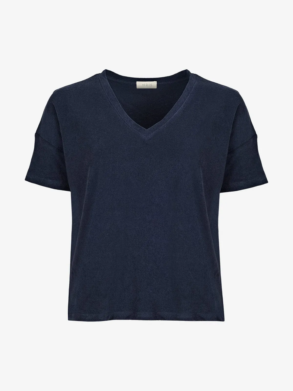 Terry Towelling Top - Navy sold by iris
