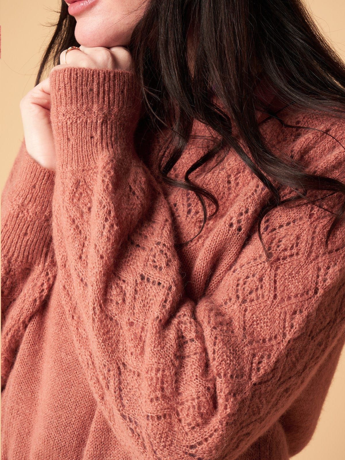 Mino Lace Knit - Dusty Pink sold by iris product image thumbnail 3