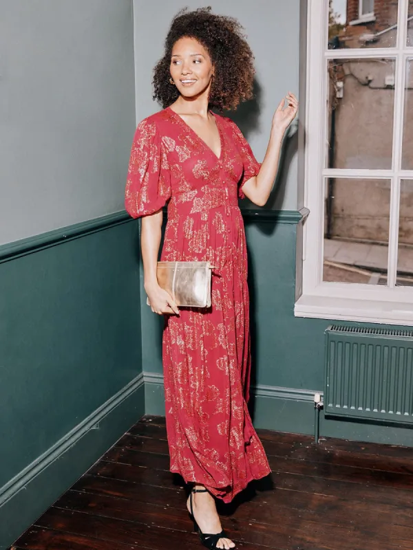 Erena Lurex Maxi Dress sold by iris