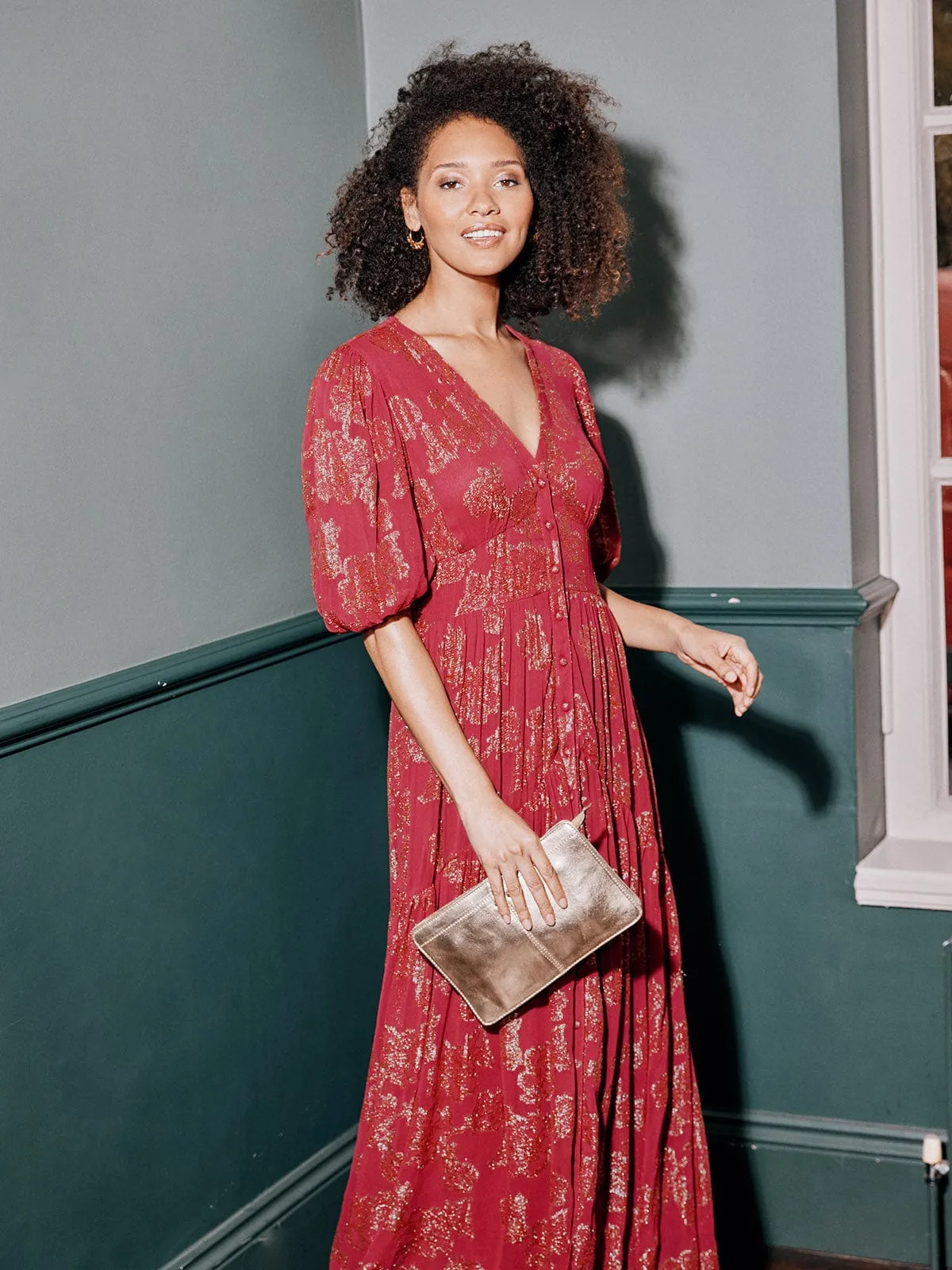 Erena Lurex Maxi Dress sold by iris product image thumbnail 3