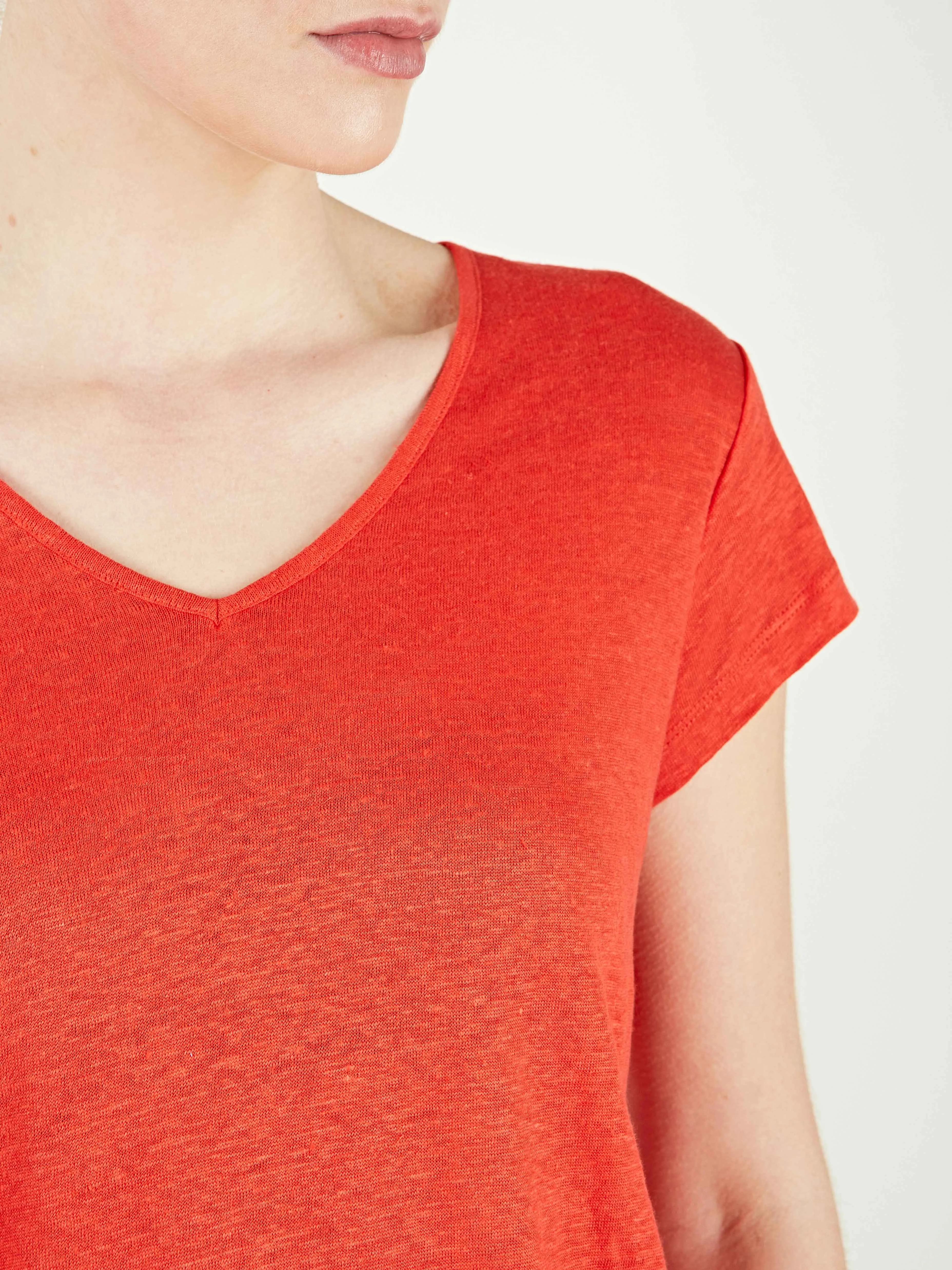 Radley Linen V Neck T-shirt sold by iris product image thumbnail 4